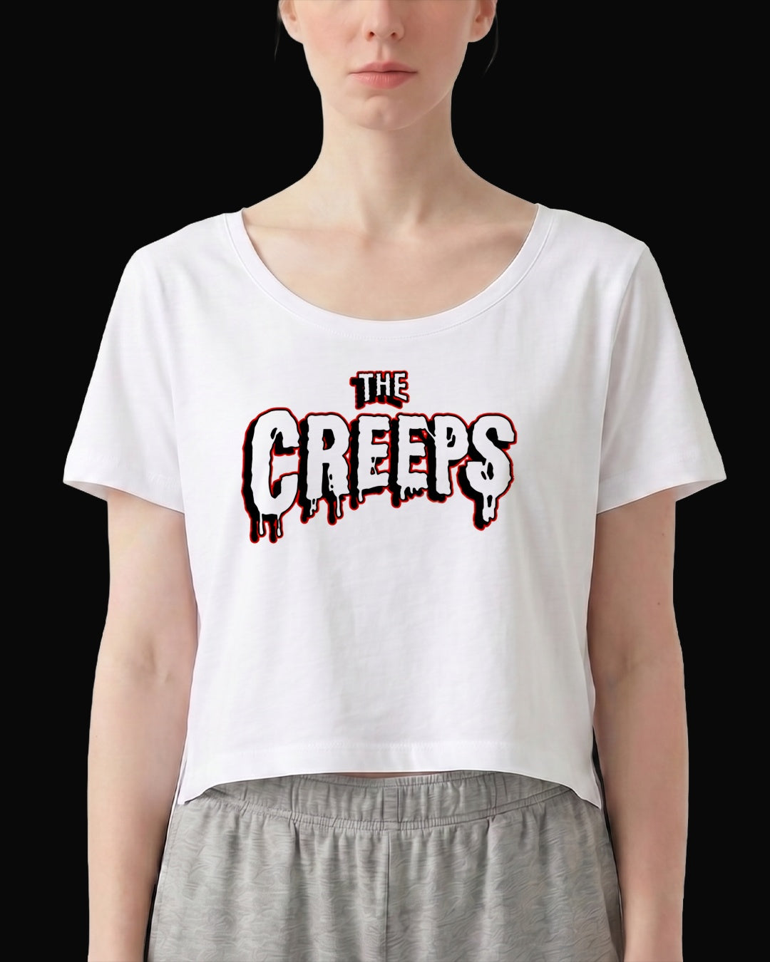 Garbage The Creeps Beyaz Kadın Tişört