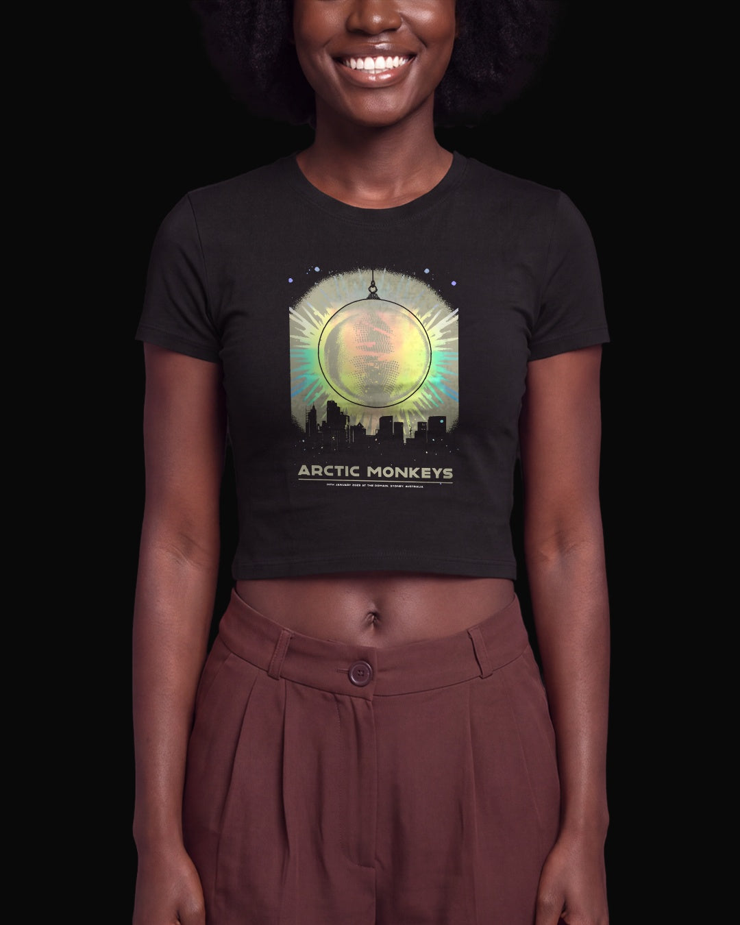 Arctic Monkeys Disco Sun Siyah Baby Tee Tişört