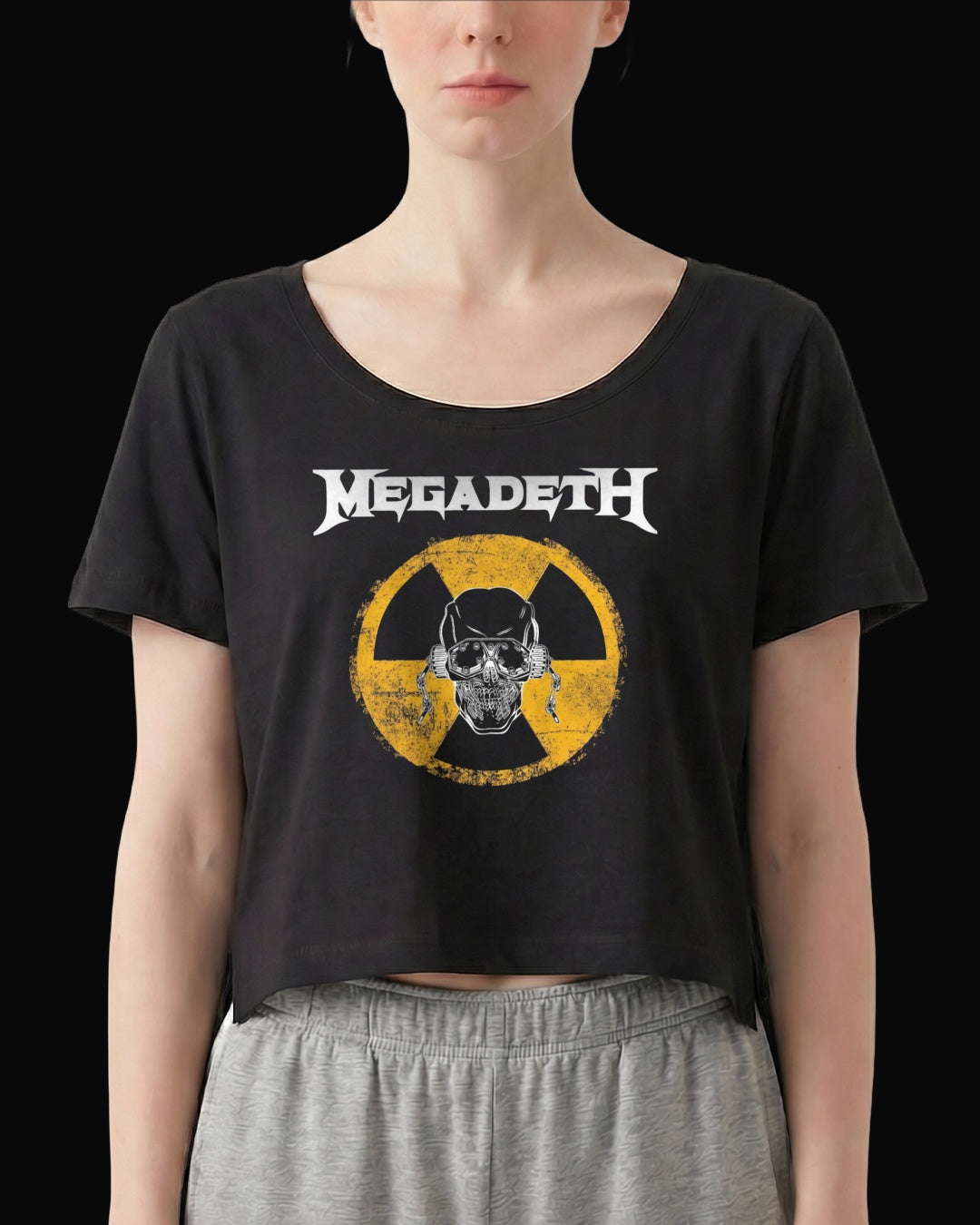 Megadeth NUKE ALERT! Siyah Kadın Tişört