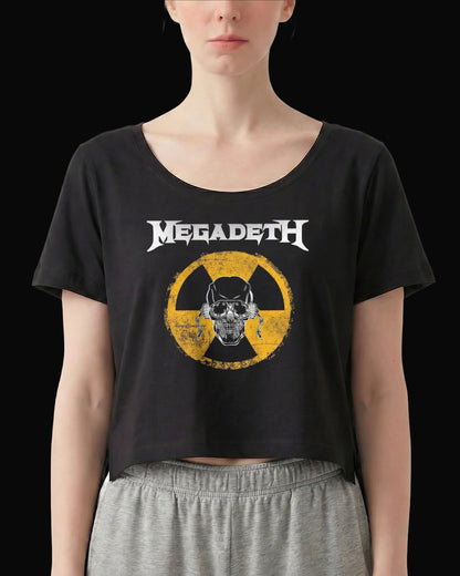 Megadeth NUKE ALERT! Siyah Kadın Tişört