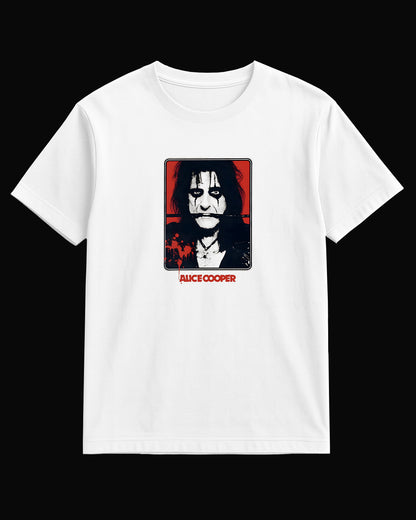 Alice Cooper The Belt White T-Shirt