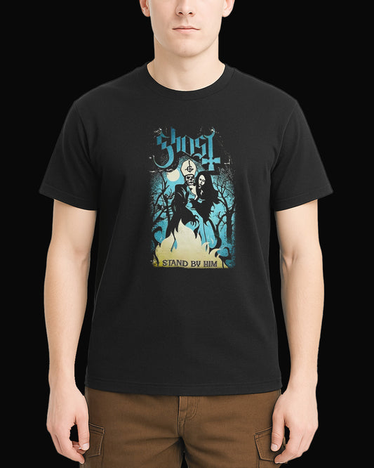 Ghost Stand By Him Siyah Tişört