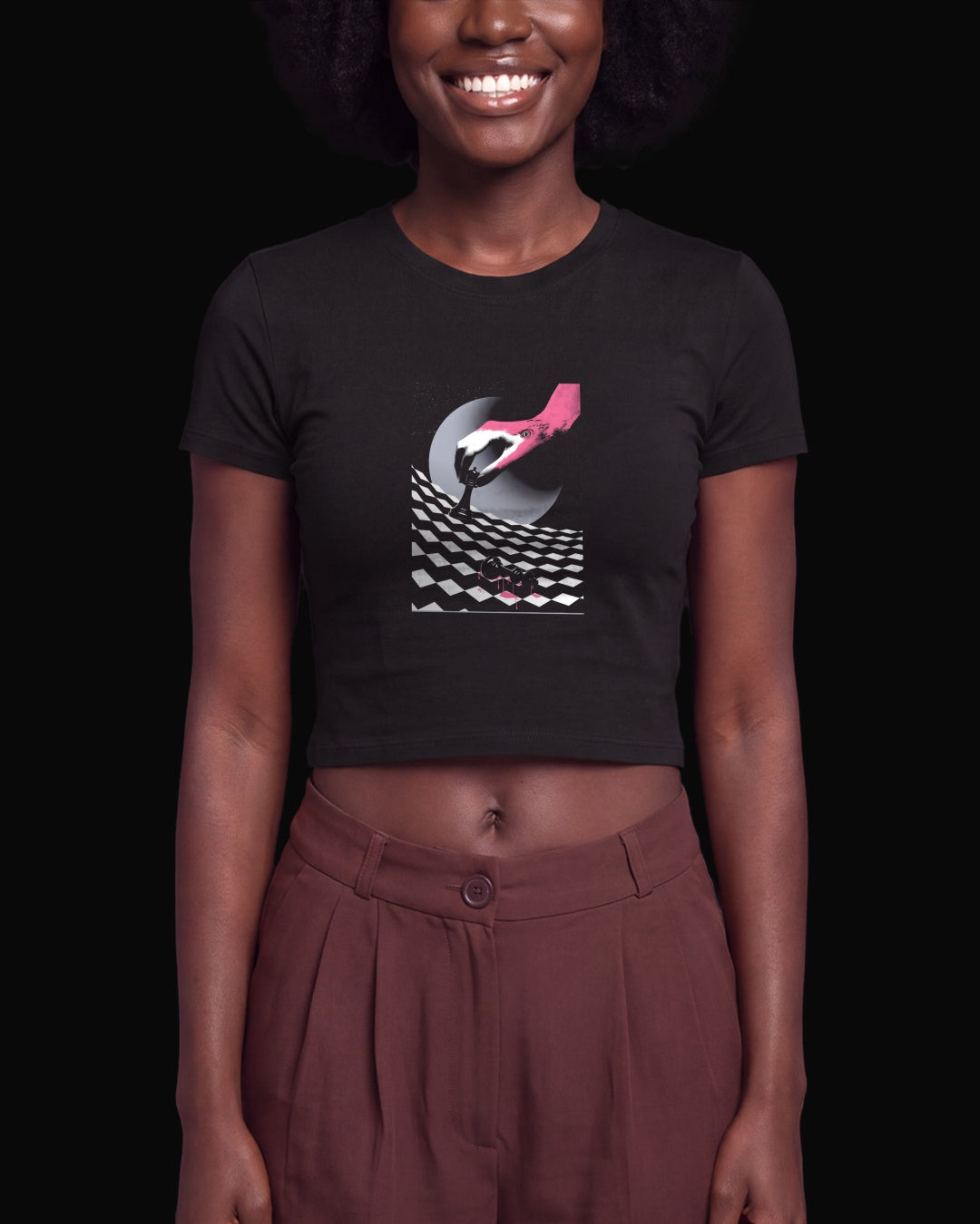 Deftones Flamingo Chess Siyah Baby Tee Tişört