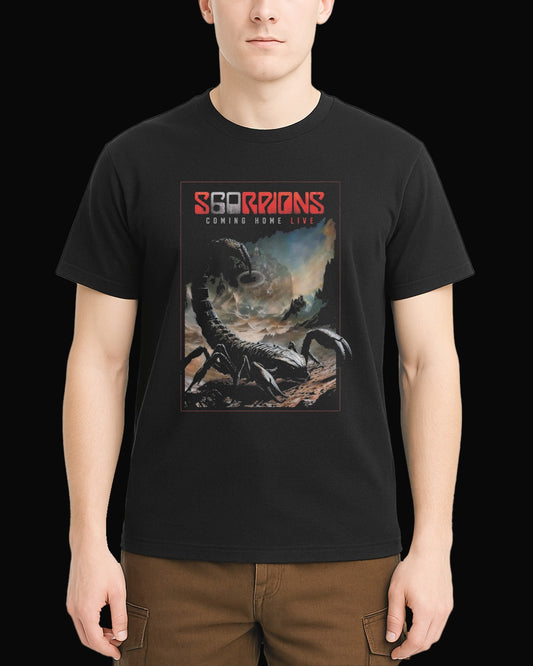 Scorpions Coming Home Live-2 Siyah Tişört