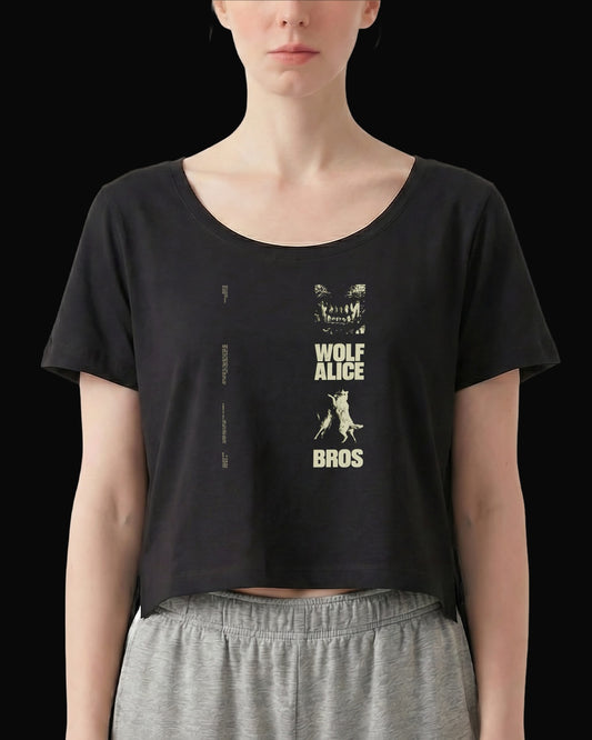 Wolf Alice BROS Siyah Kadın Tişört