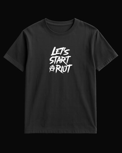 Three Days Grace LET'S START A RIOT Siyah Tişört