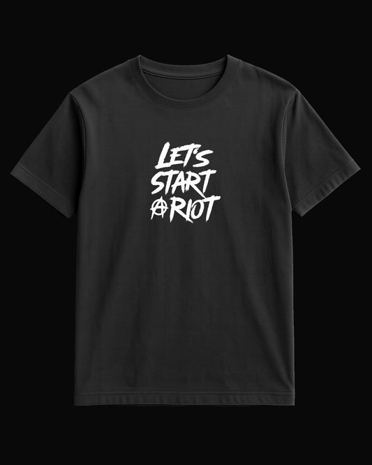 Three Days Grace LET'S START A RIOT Siyah Tişört