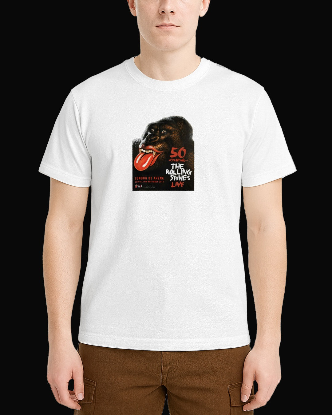 The Rolling Stones 50 & Counting.. Beyaz Tişört