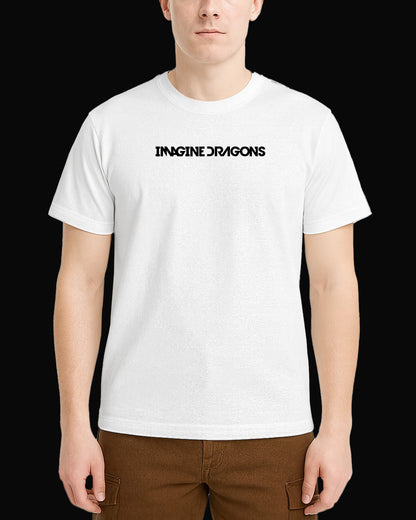 Imagine Dragons Grup Logo Beyaz Tişört V2
