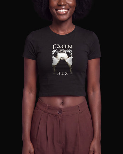 Faun NEX Siyah Baby Tee Tişört