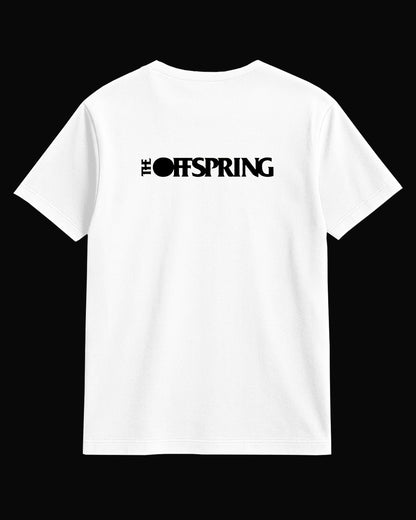 The Offspring Grup Logo Sırt Baskılı Beyaz Tişört