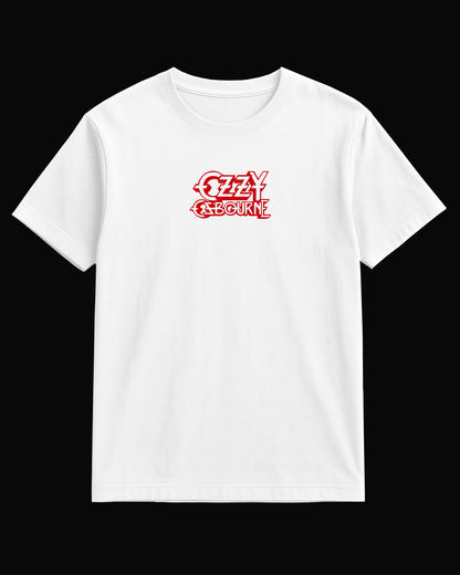 Ozzy Osbourne Red Logo White T-Shirt