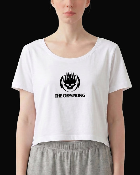 The Offspring Grup Logo Beyaz Kadın Tişört V2