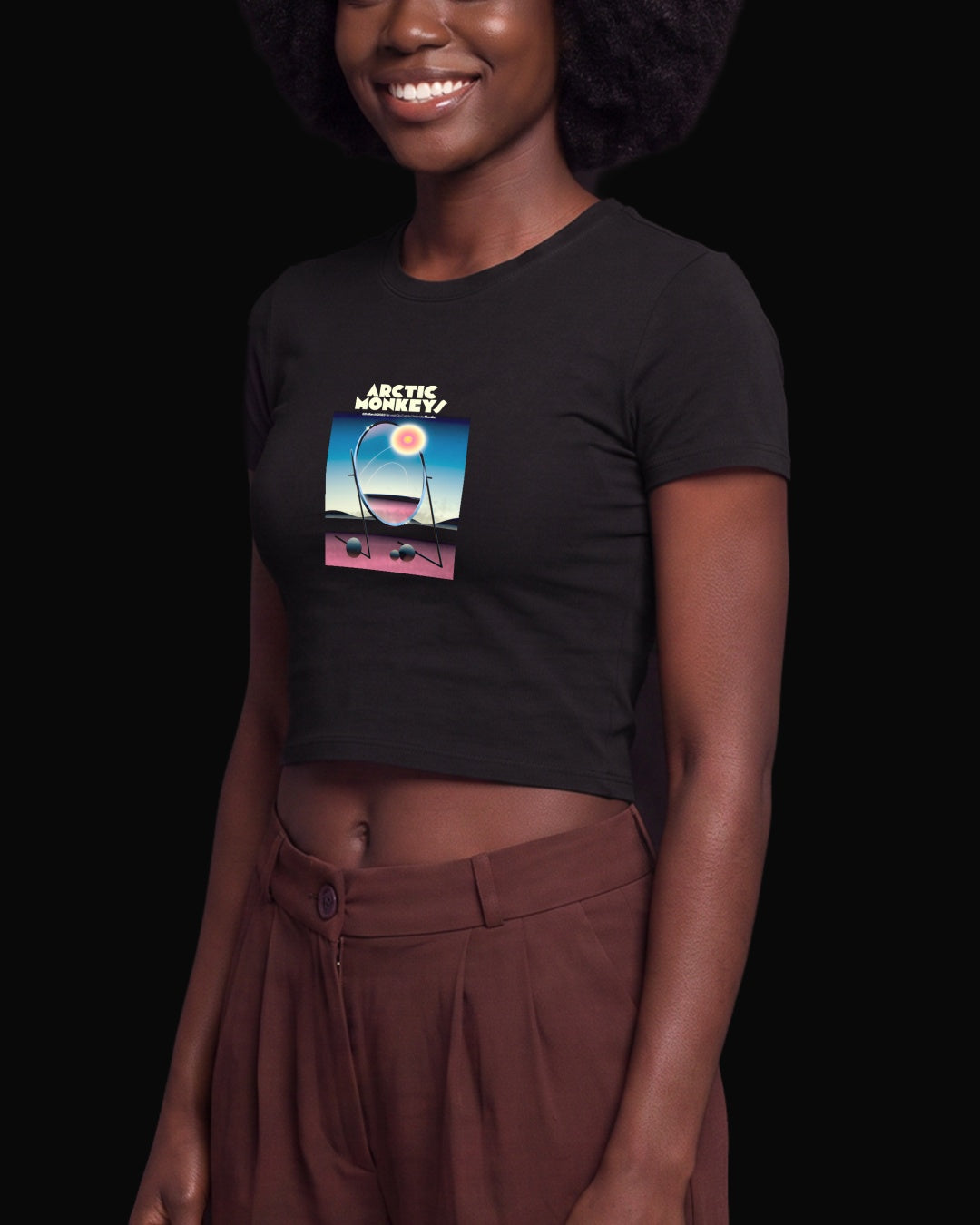 Arctic Monkeys Mirrored Sun Siyah Baby Tee Tişört