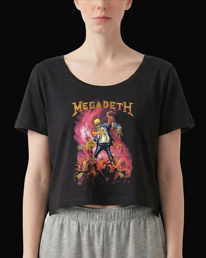 Megadeth Little Demons Siyah Kadın Tişört