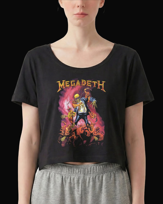 Megadeth Little Demons Siyah Kadın Tişört