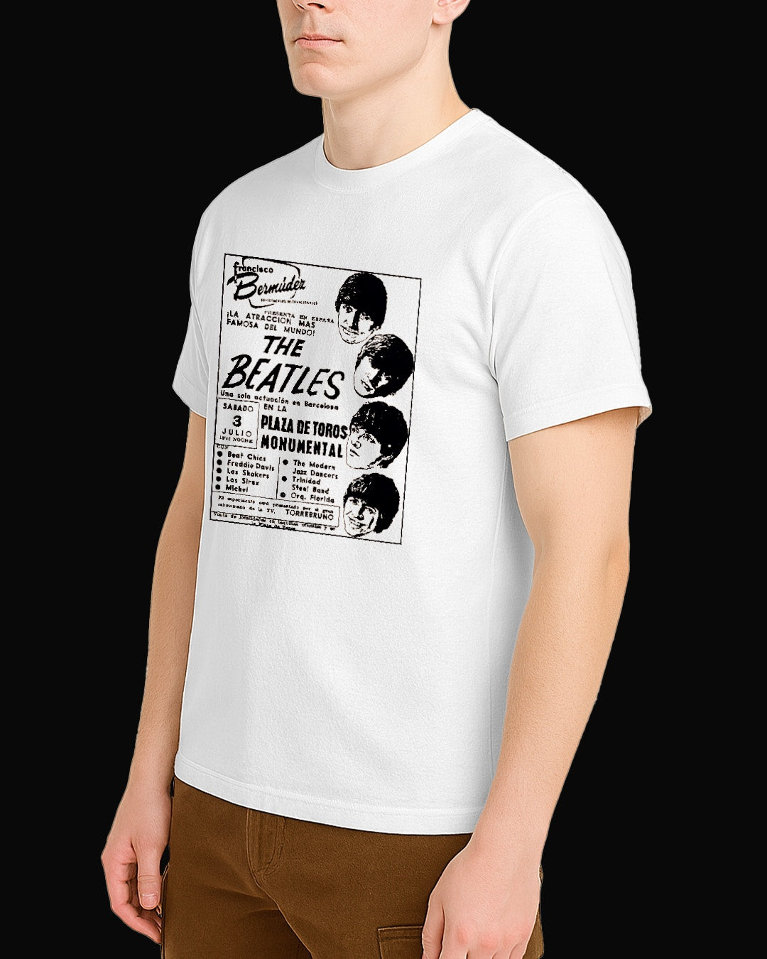 The Beatles Plaza De Toros Concert Beyaz Tişört