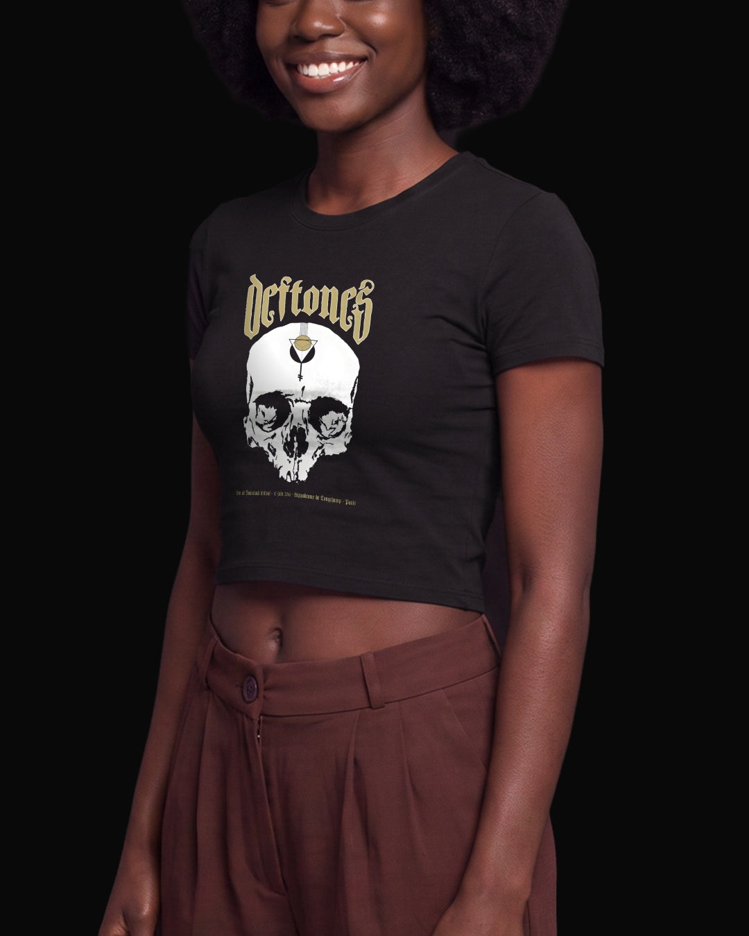 Deftones Triangles and Prayers Siyah Baby Tee Tişört