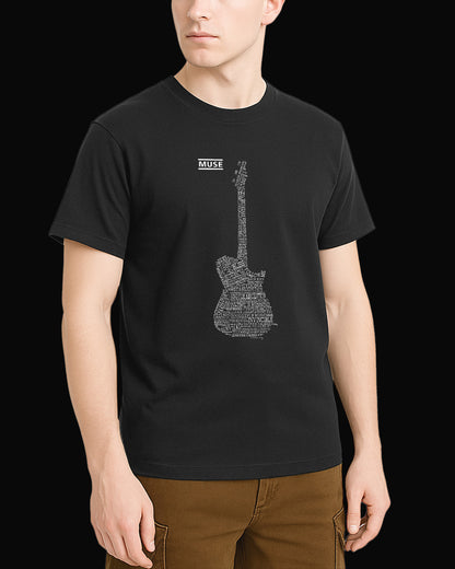 Muse The Guitar Siyah Tişört