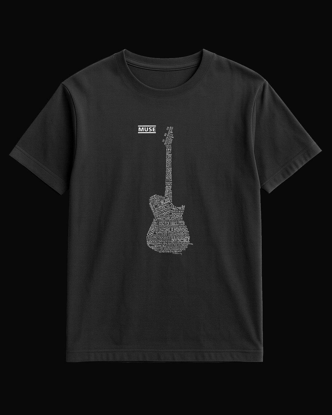 Muse The Guitar Siyah Tişört