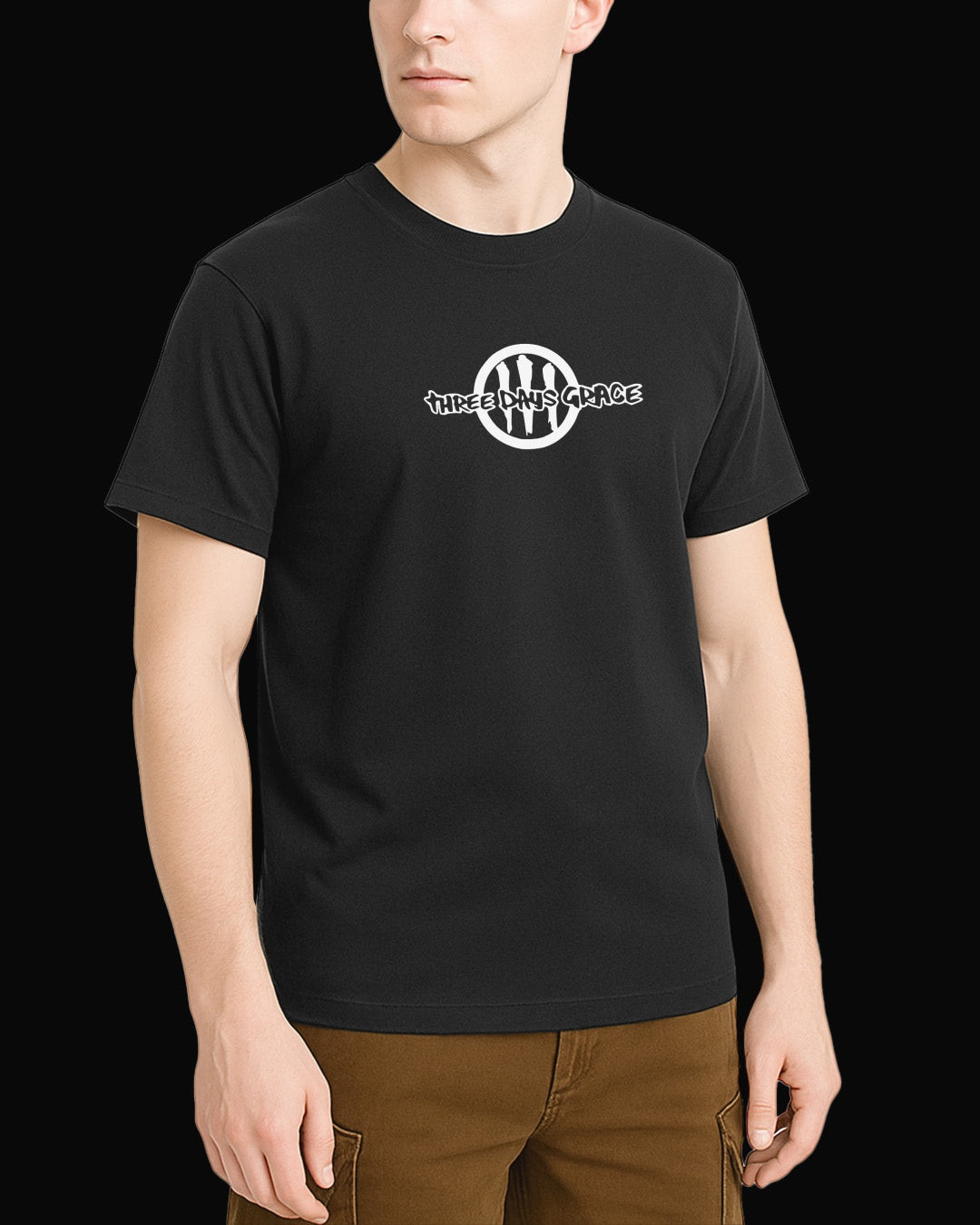 Three Days Grace Grup Logo Siyah Tişört V2