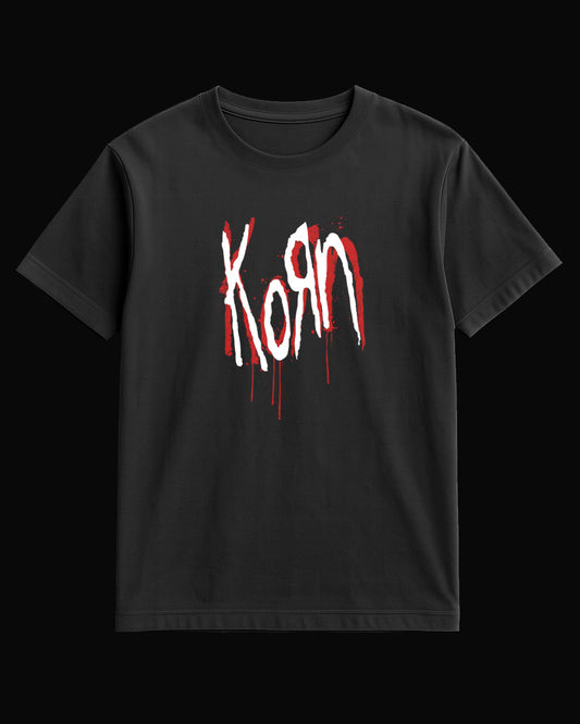Korn Grup Logo Siyah Tişört V3