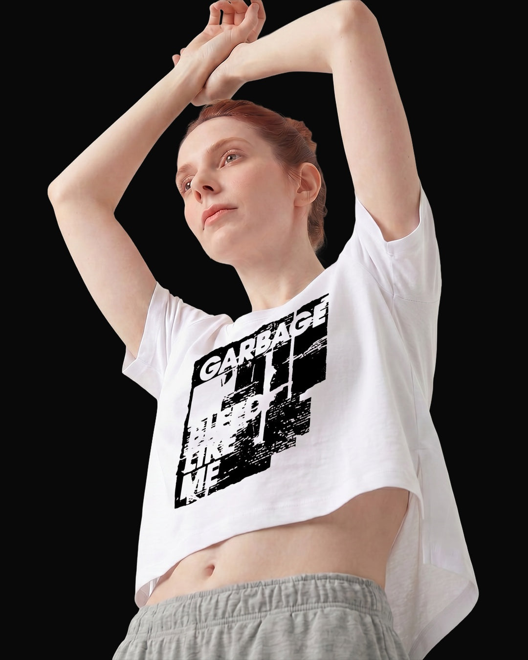 Garbage Bleed Like Me Beyaz Kadın Tişört