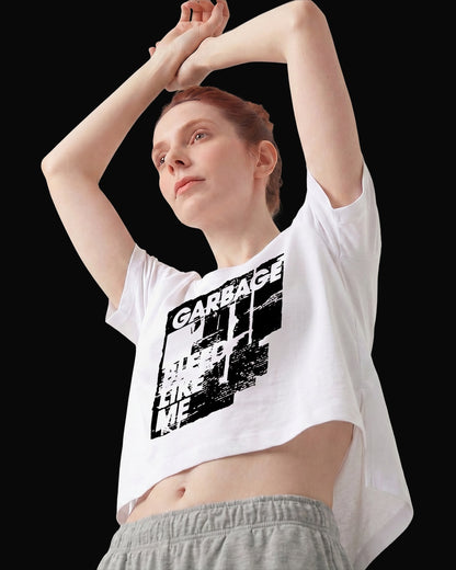 Garbage Bleed Like Me Beyaz Kadın Tişört