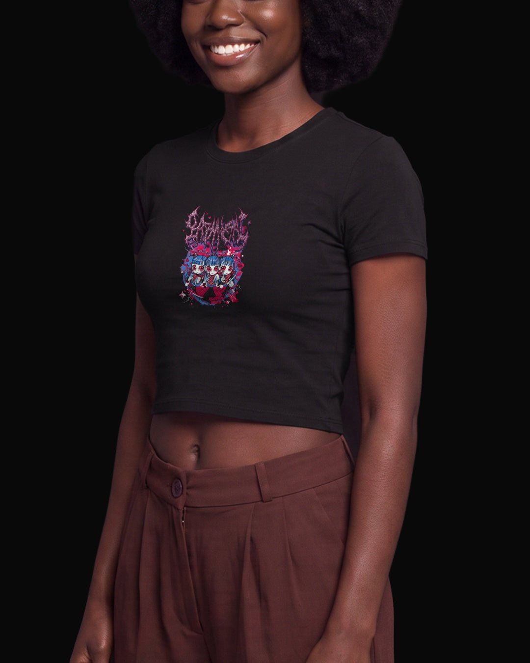 Babymetal The Girls Siyah Baby Tee Tişört