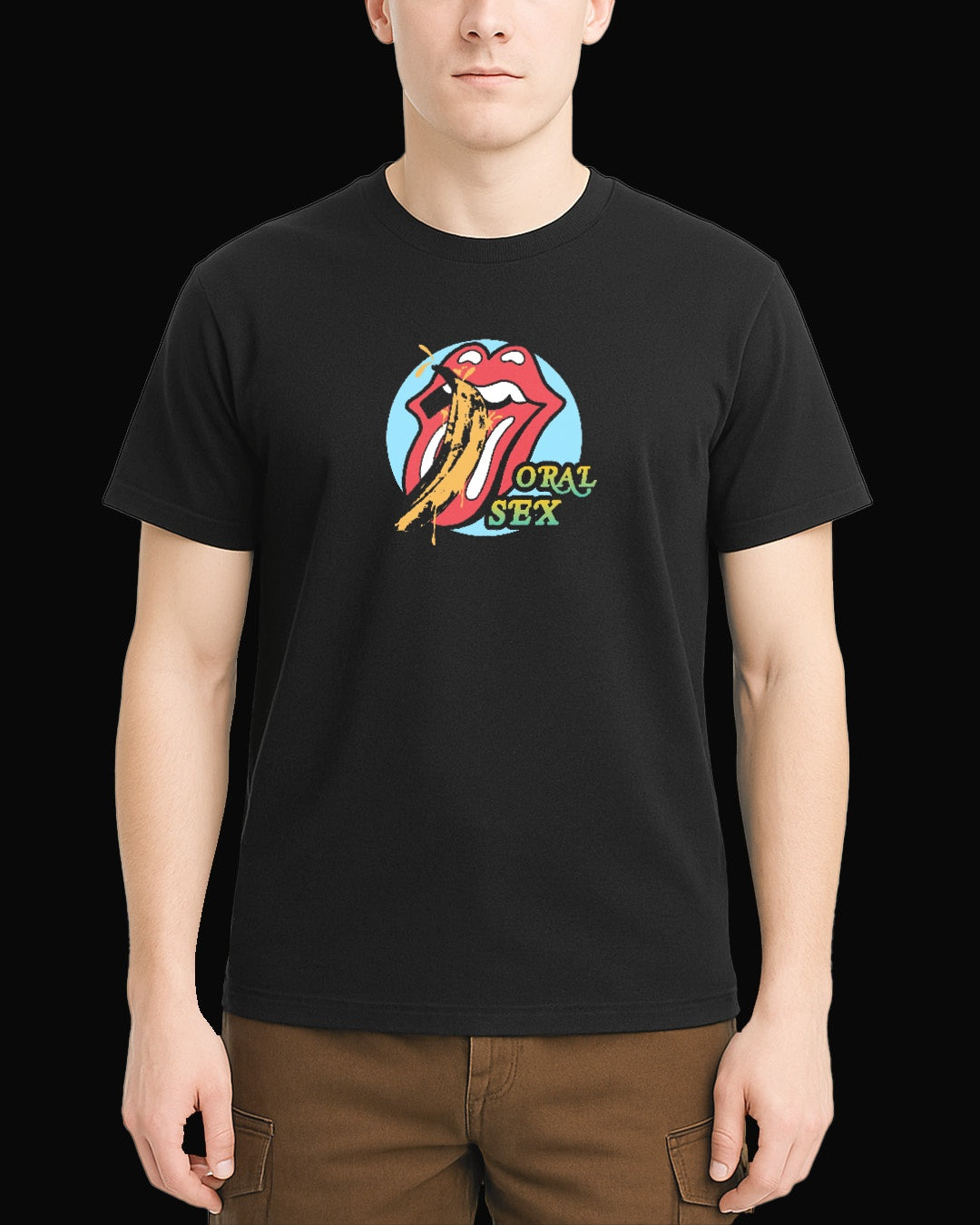 The Rolling Stones Oral Pleasure Black T-Shirt