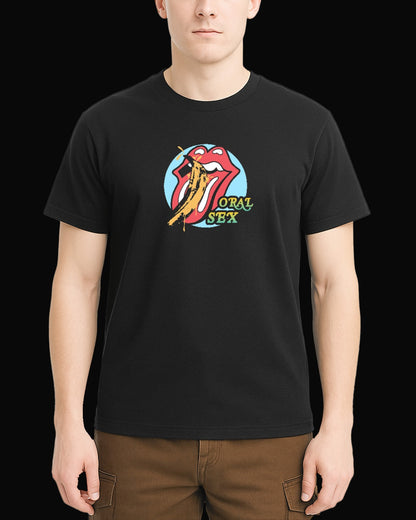 The Rolling Stones Oral Pleasure Black T-Shirt