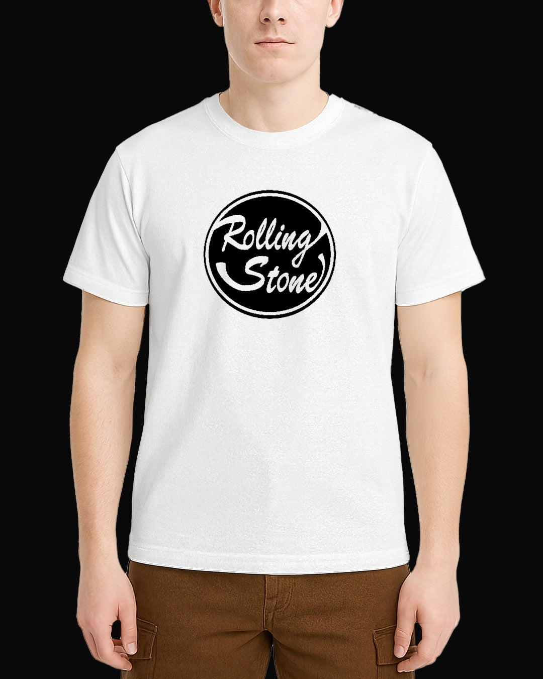 The Rolling Stones Grup Logo Beyaz Tişört