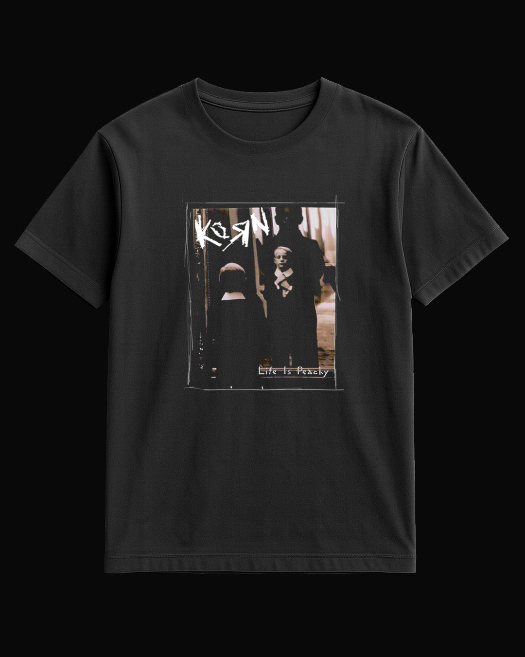Korn Life Is Peachy Siyah Tişört