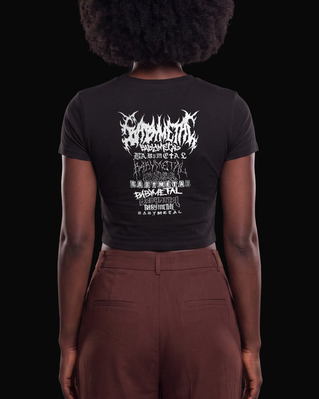 Babymetal Logo's of Grup Sırt Baskılı Siyah Baby Tee Tişört