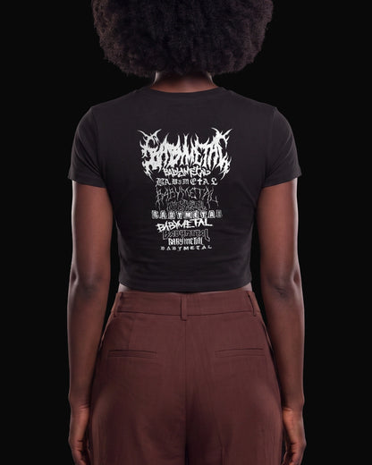 Babymetal Logo's of Grup Sırt Baskılı Siyah Baby Tee Tişört