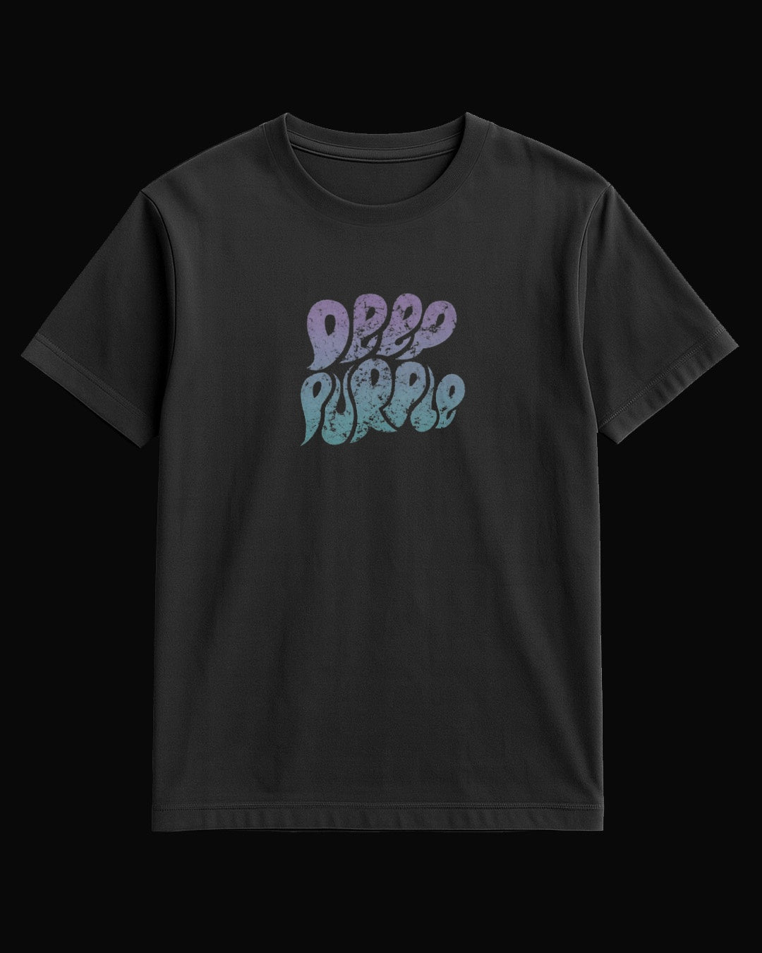 Deep Purple Grup Logo Siyah Tişört