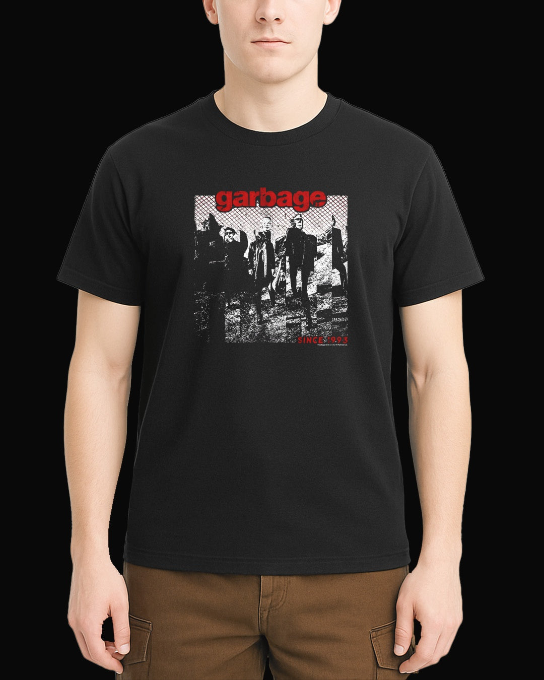 Garbage Grup Logo Siyah Tişört V4