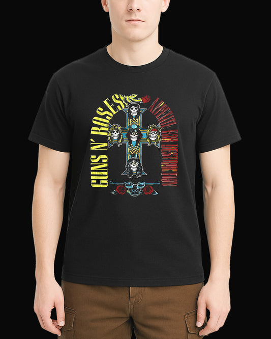 Guns N' Roses Appetite For Destruction Siyah Tişört V2