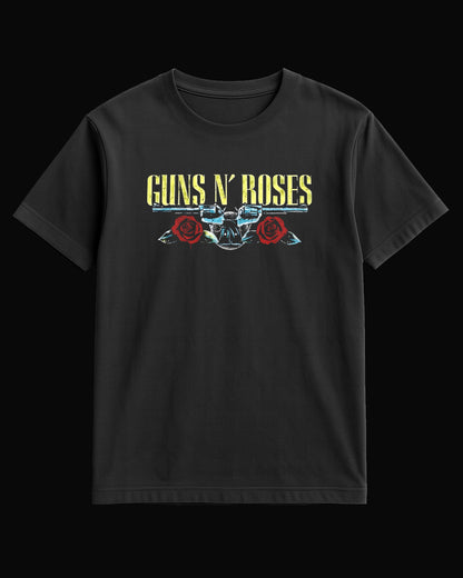 Guns N' Roses Gun and Rose Siyah Tişört