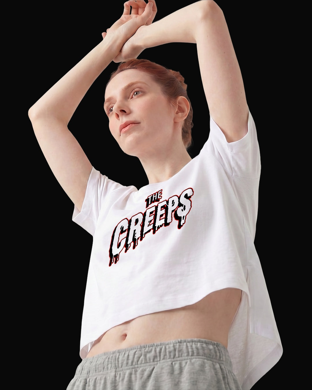 Garbage The Creeps Beyaz Kadın Tişört