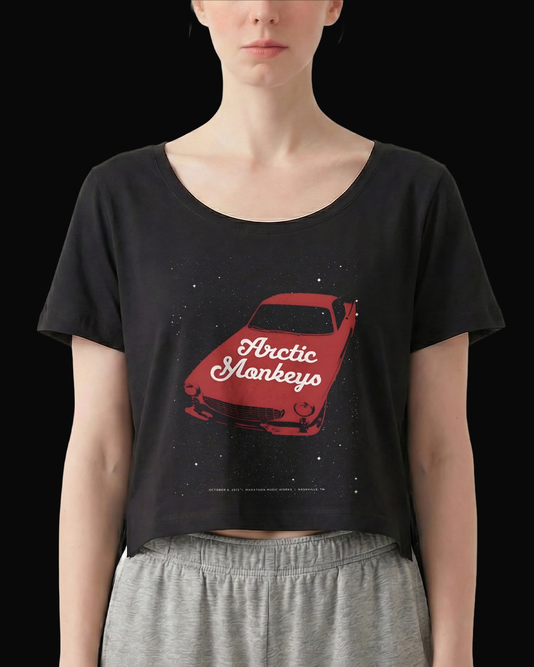 Arctic Monkeys Astro Car Siyah Kadın Tişört
