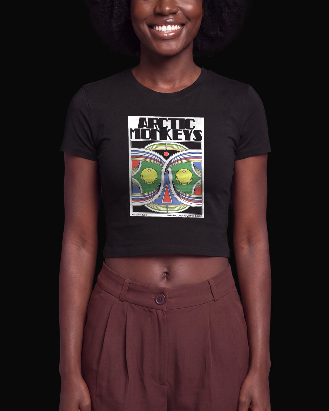 Arctic Monkeys Colorful Monkey Siyah Baby Tee Tişört
