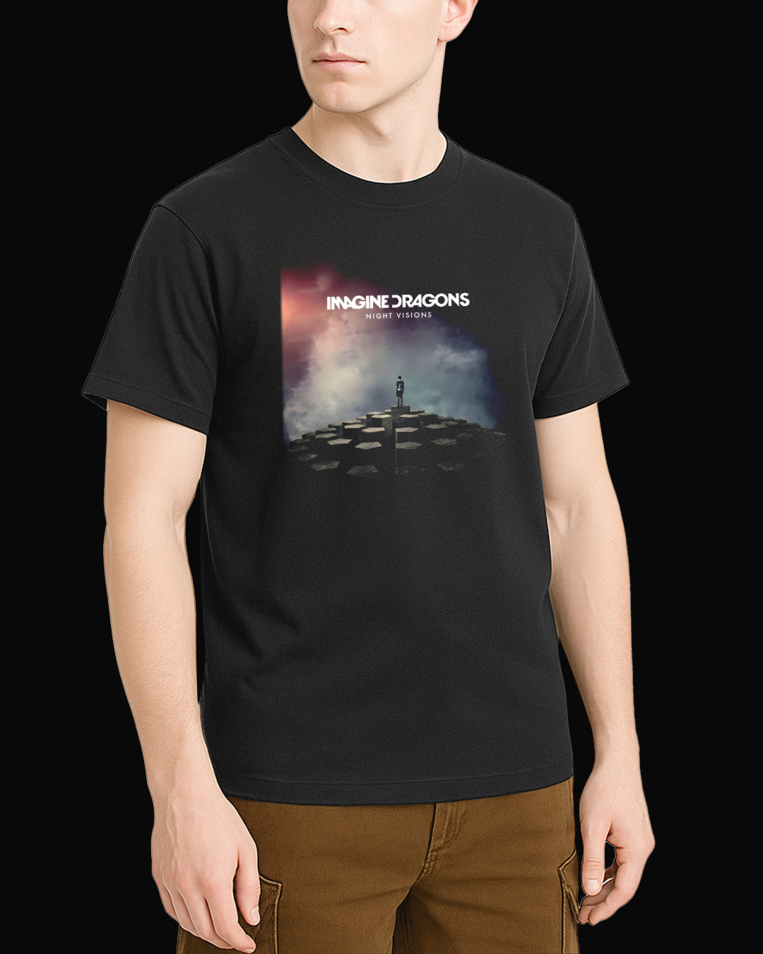 Imagine Dragons Night Visions Siyah Tişört V2