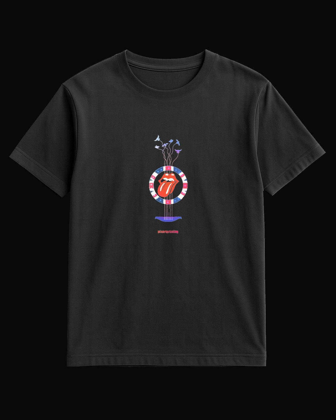 The Rolling Stones From the UK. Siyah Tişört