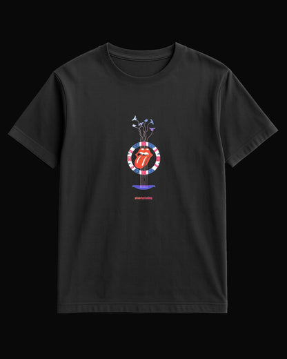 The Rolling Stones From the UK. Siyah Tişört