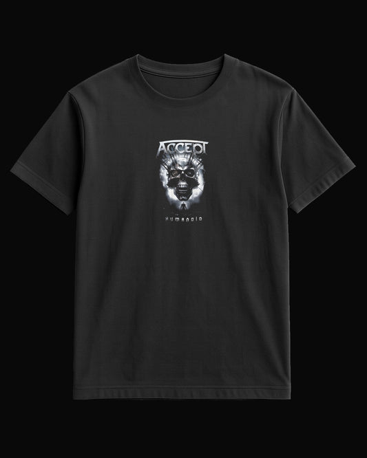 Accept Humanoid Siyah Tişört V2