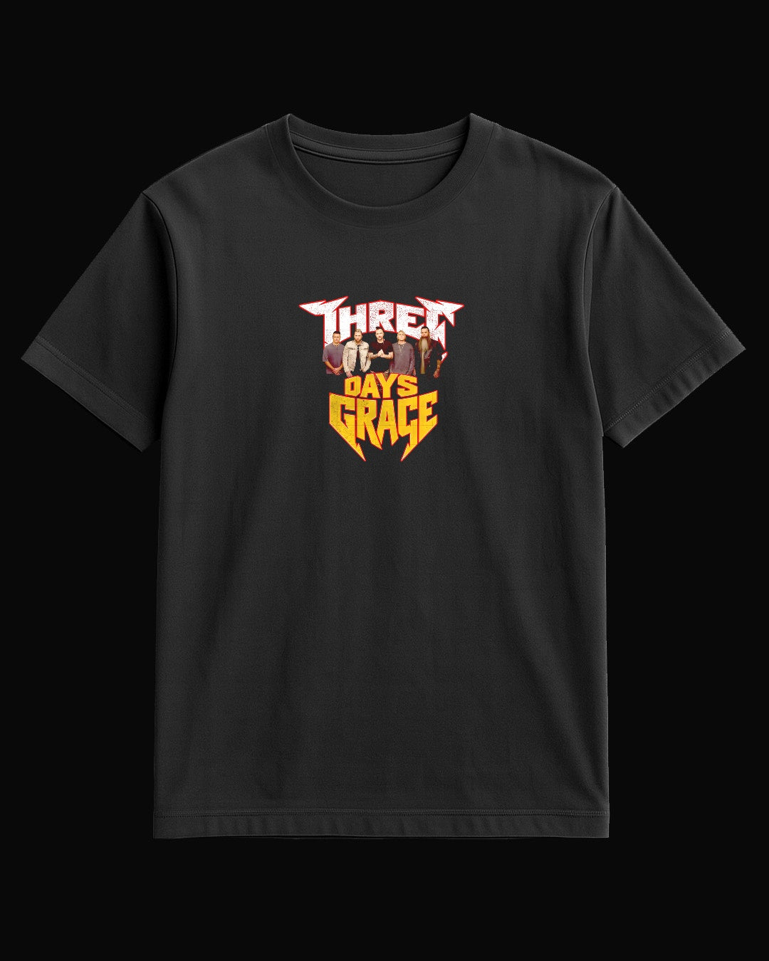 Three Days Grace Grup Logo Siyah Tişört V4