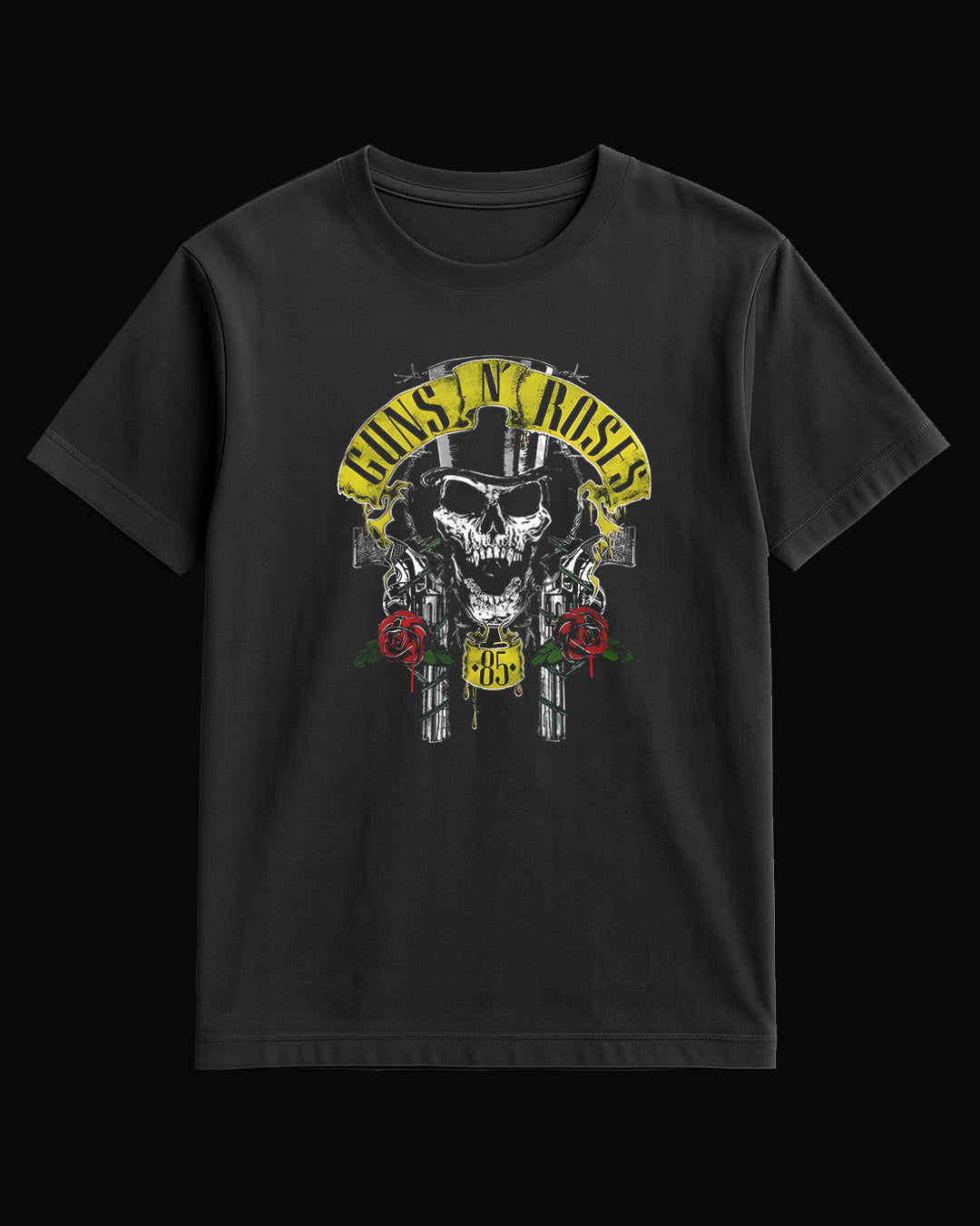 Guns N' Roses Kurukafa Siyah Tişört