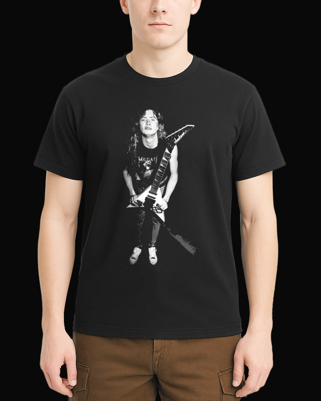 Megadeth Dave Mustaine Siyah Tişört V6