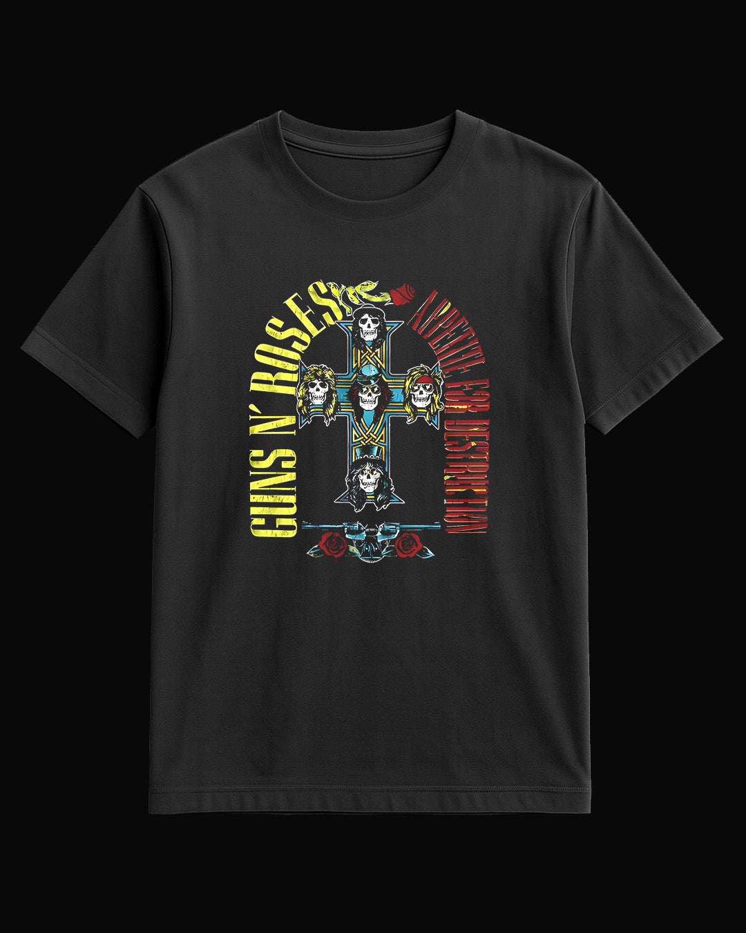 Guns N' Roses Appetite For Destruction Siyah Tişört V2